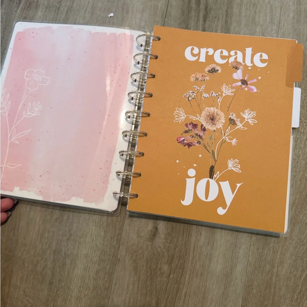 Happy Planner Pink and Gold Floral Planner